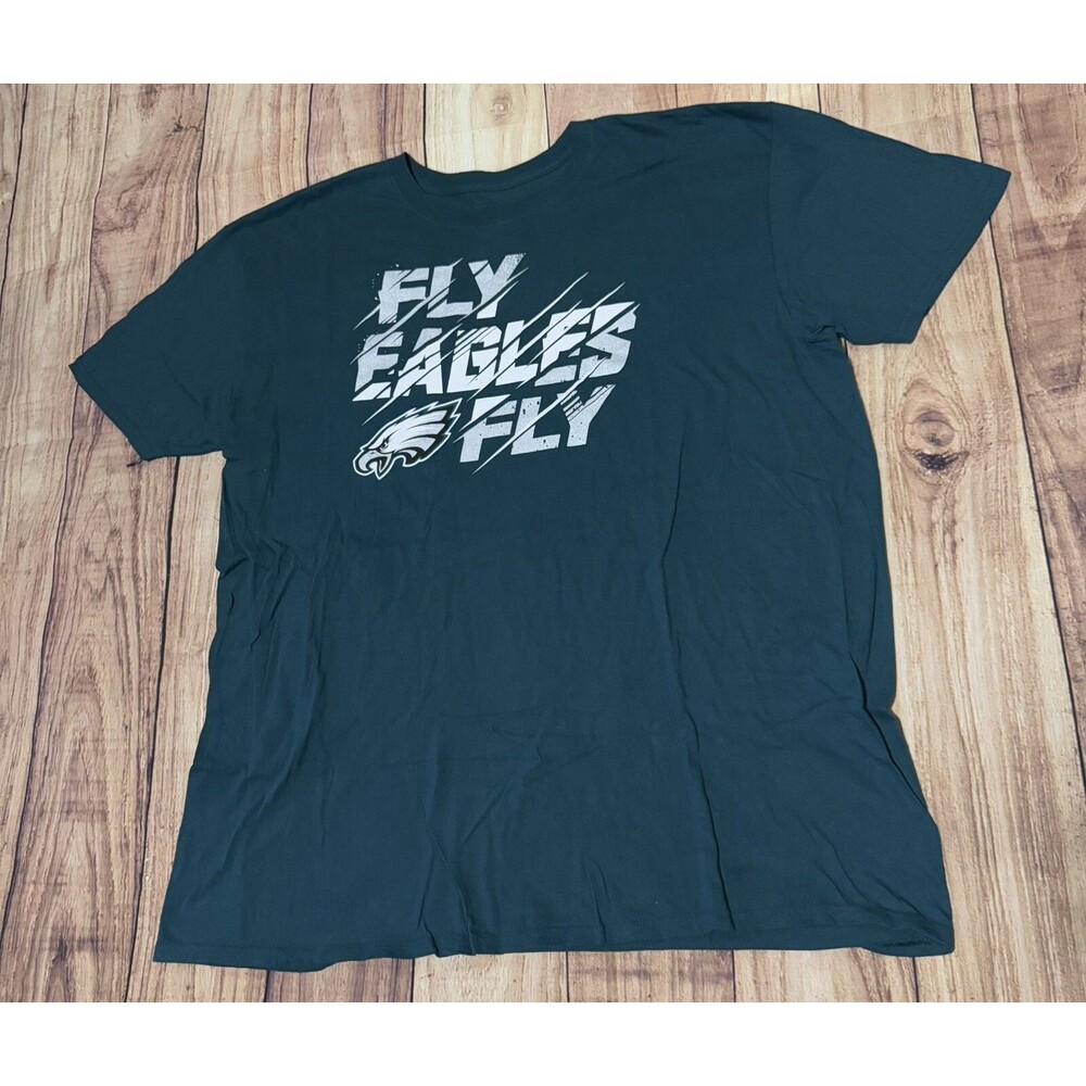 Philadelphia Eagles Fanatics Fly Eagles Fly T Shirt Size 2XL XXL Green